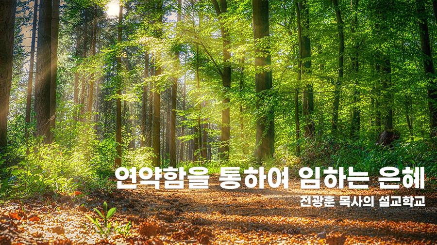 연약함을 통하여 임하는 하나님의 은혜